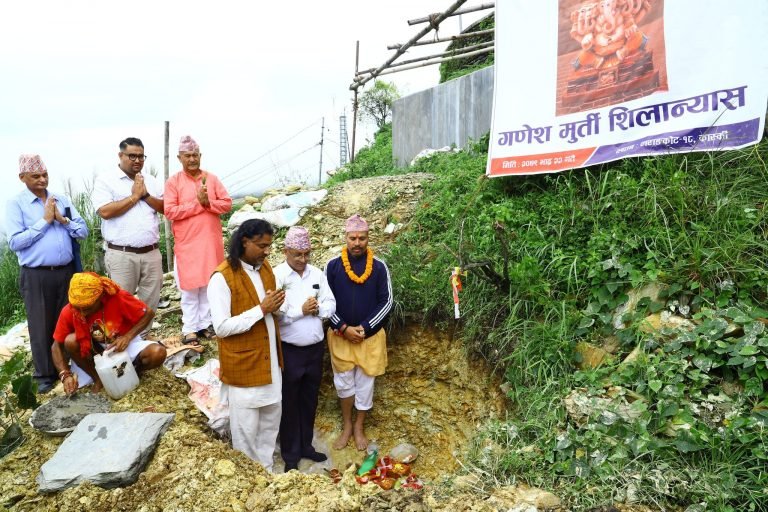 पोखराको  सराङ्कोटमा ५१ फिट उचाईको  पञ्चमुखी गणेश मूर्ती निमार्ण गरिने